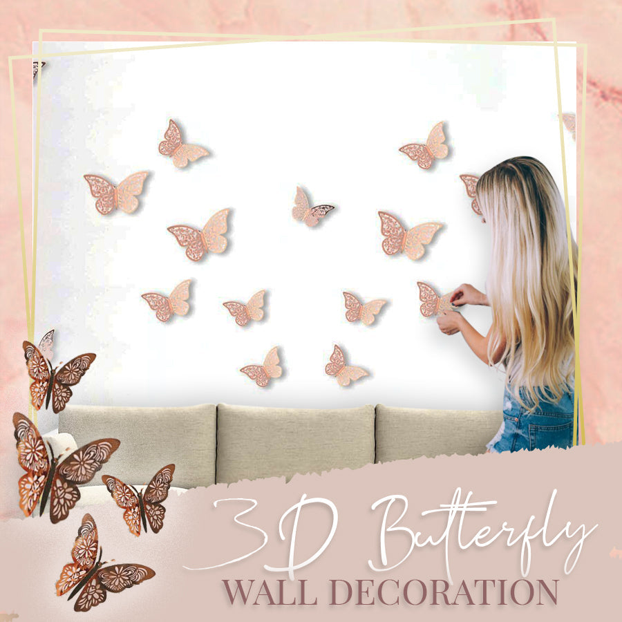 3D Butterfly Wall Decoration